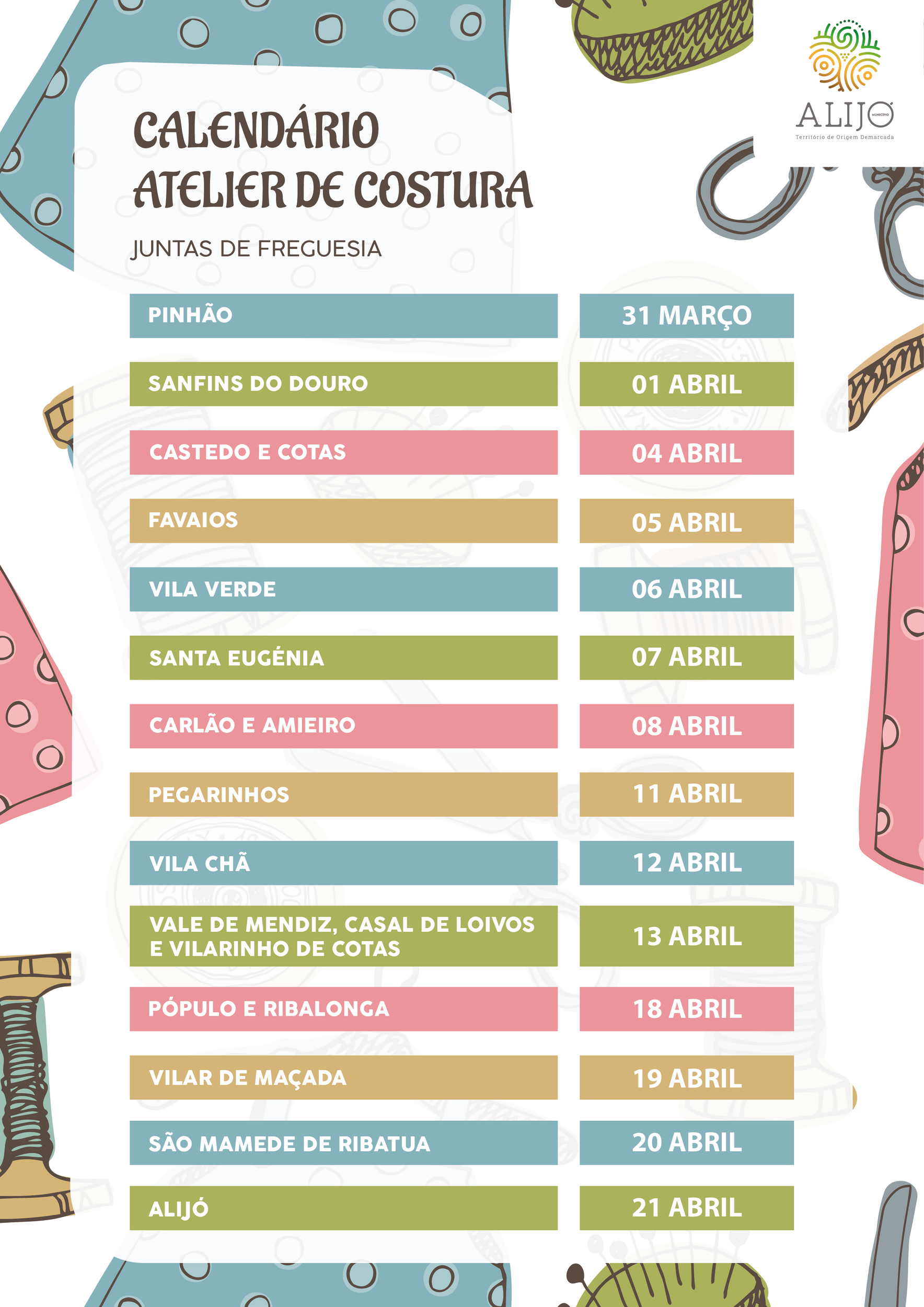 Município promove Ateliers de Costura nas Freguesias