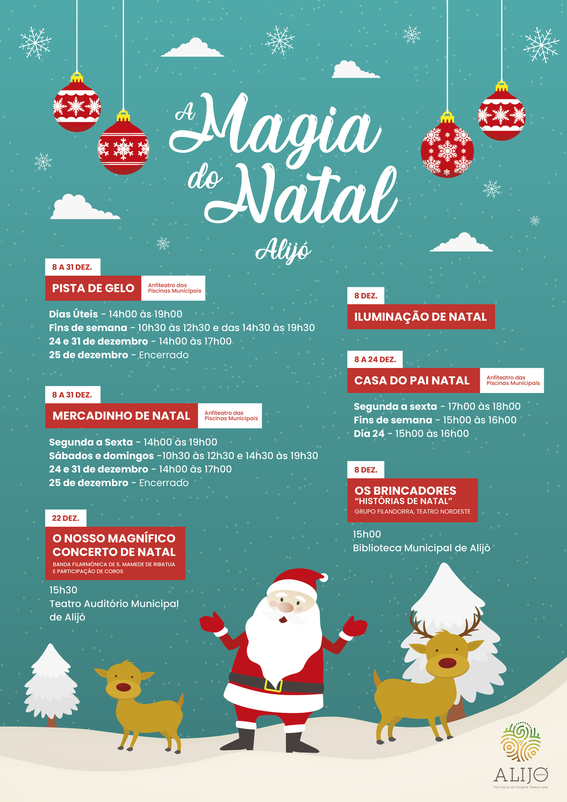 Alijó celebra época natalícia com Pista de Gelo, Mercadinho e Casa do Pai Natal