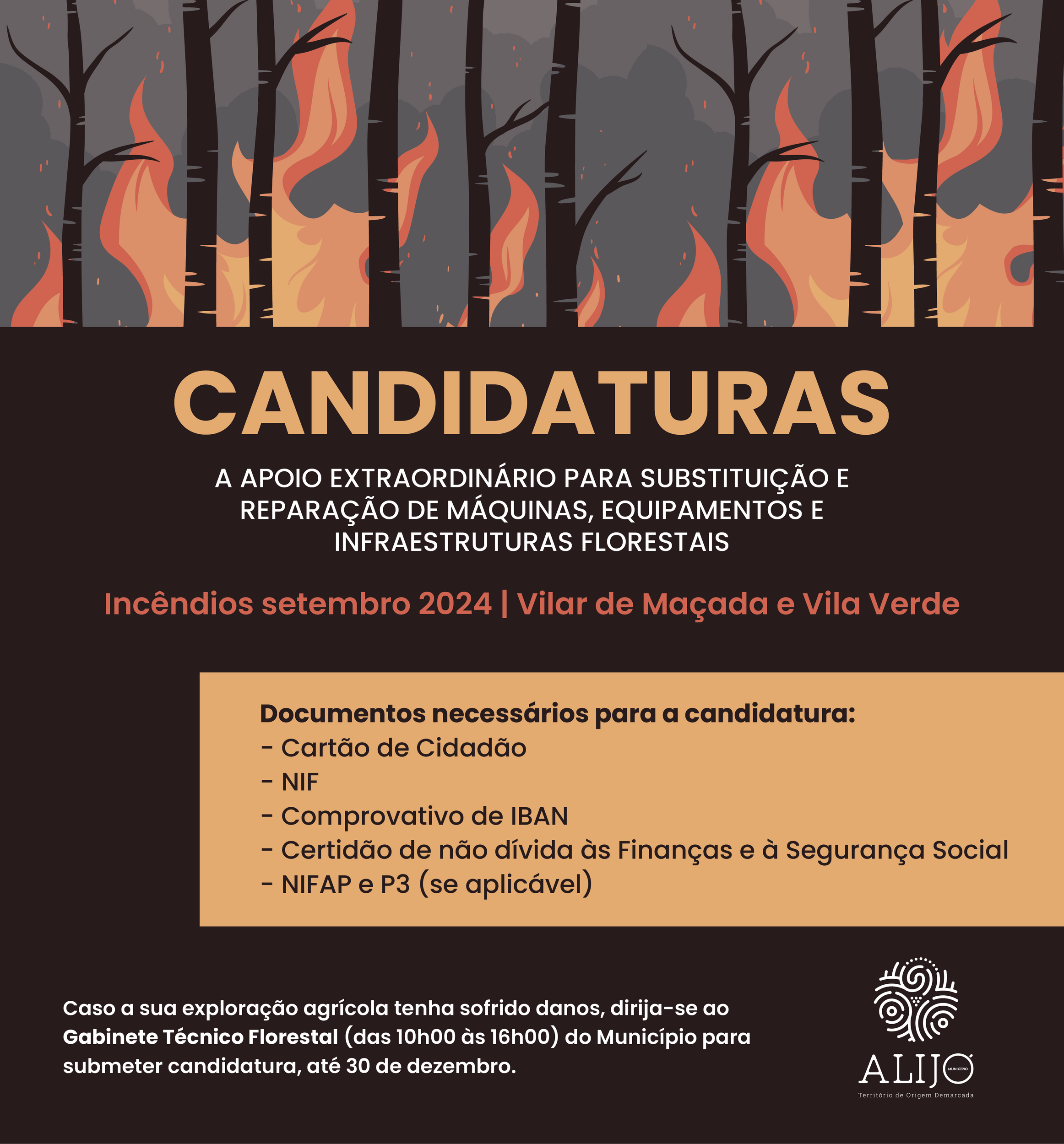 Incêndios: Candidaturas a apoio extraordinário para substituição e reparação de máquinas, equipam...