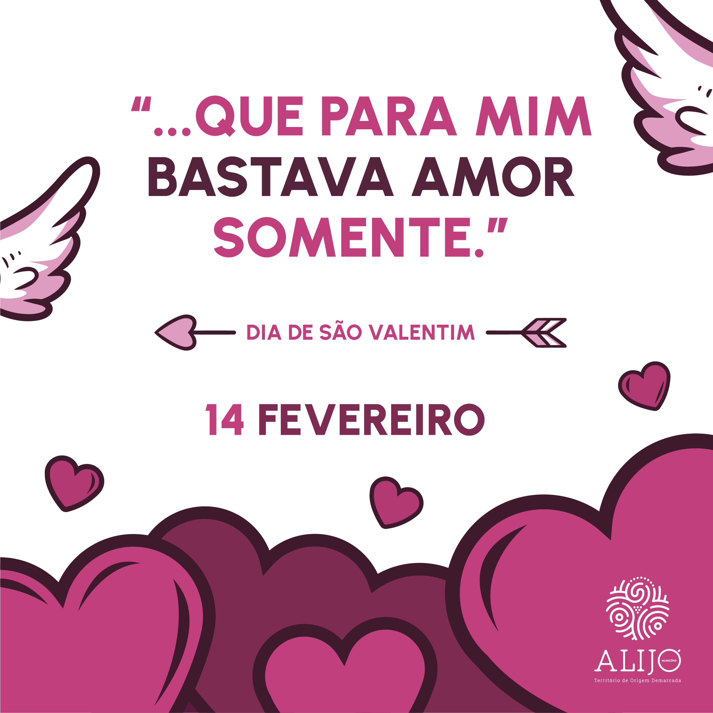 Venha celebrar o Amor e o Dia de São Valentim em Alijó