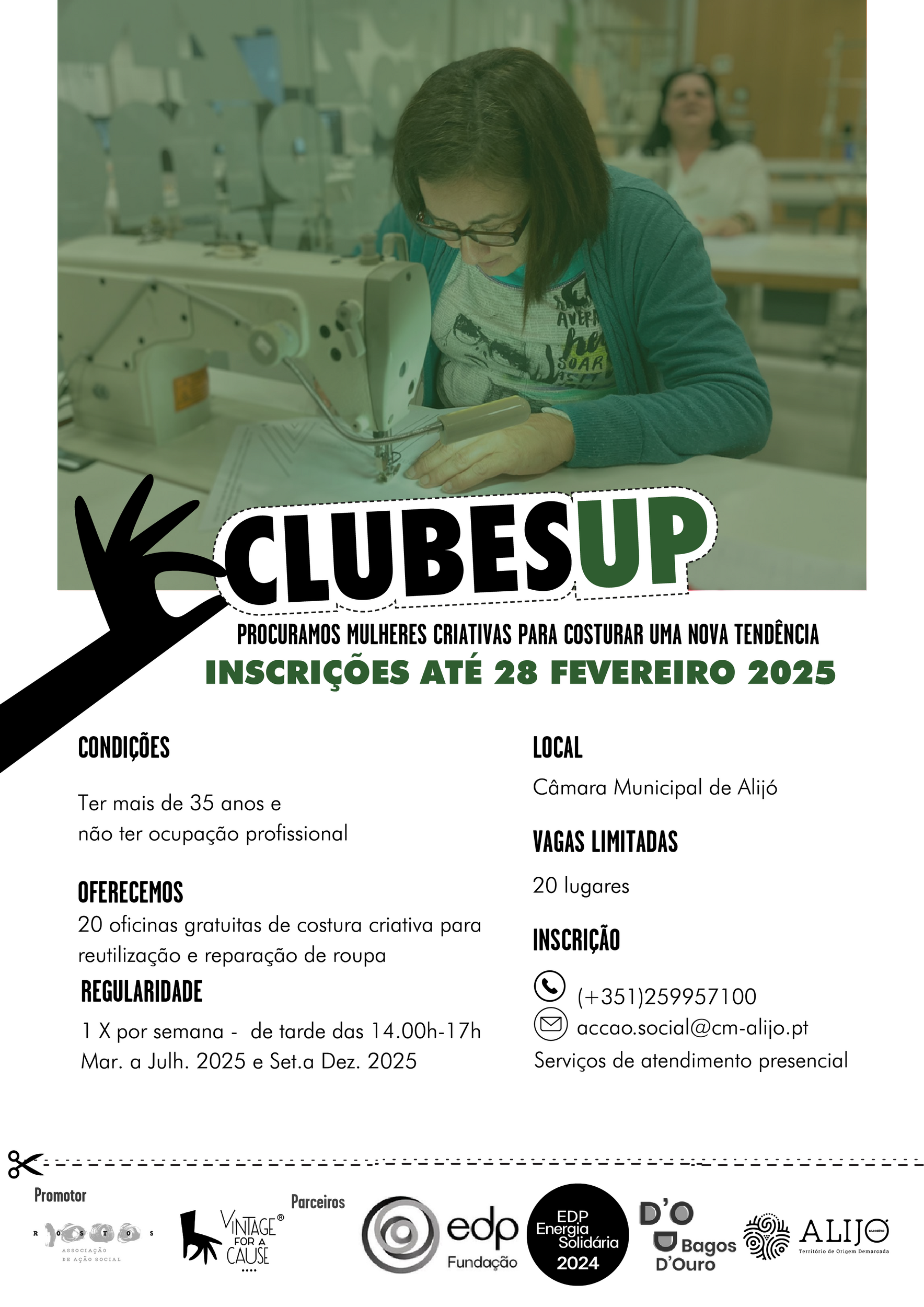 Abertas inscrições para Oficina de Costura Criativa