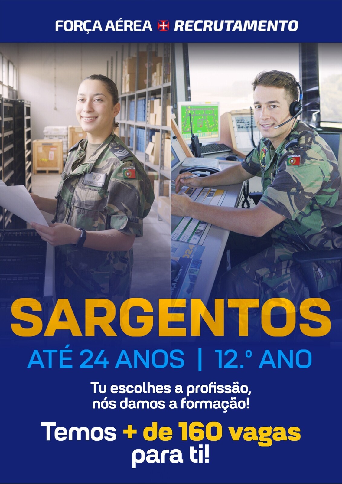 Divulgação: Força Aérea abre concurso para recrutamento de jovens