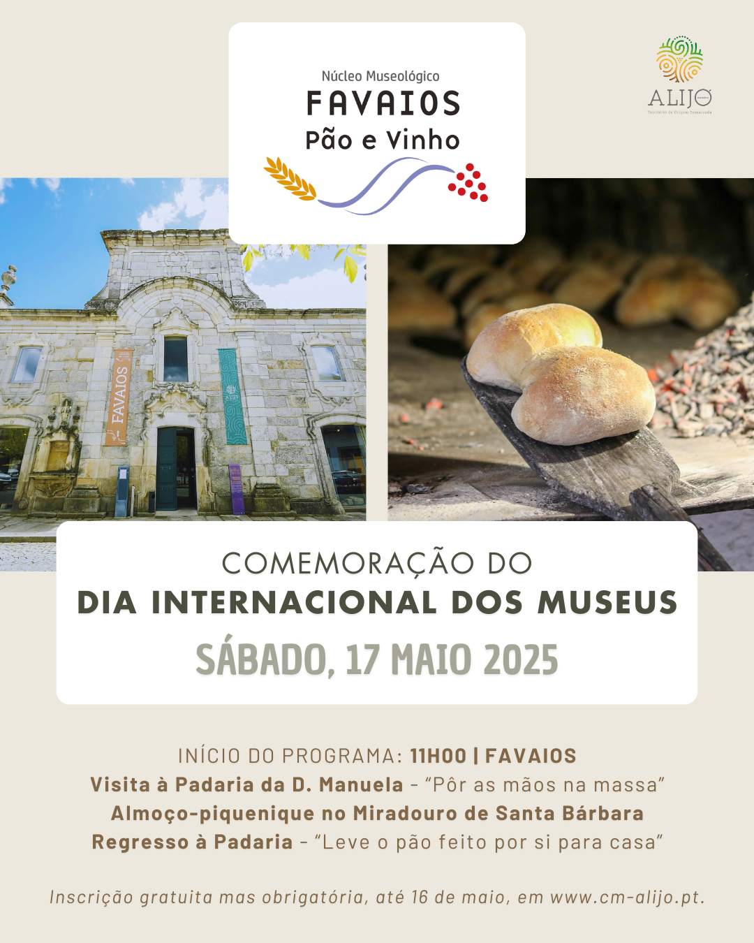 Núcleo Museológico Favaios - Pão e Vinho dedica Dia dos Museus ao trigo de quatro cantos