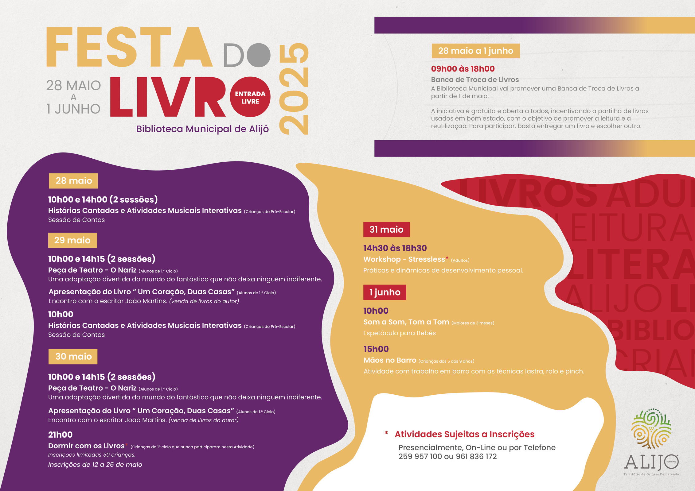 Alijó celebra Festa do Livro de 28 maio a 01 junho