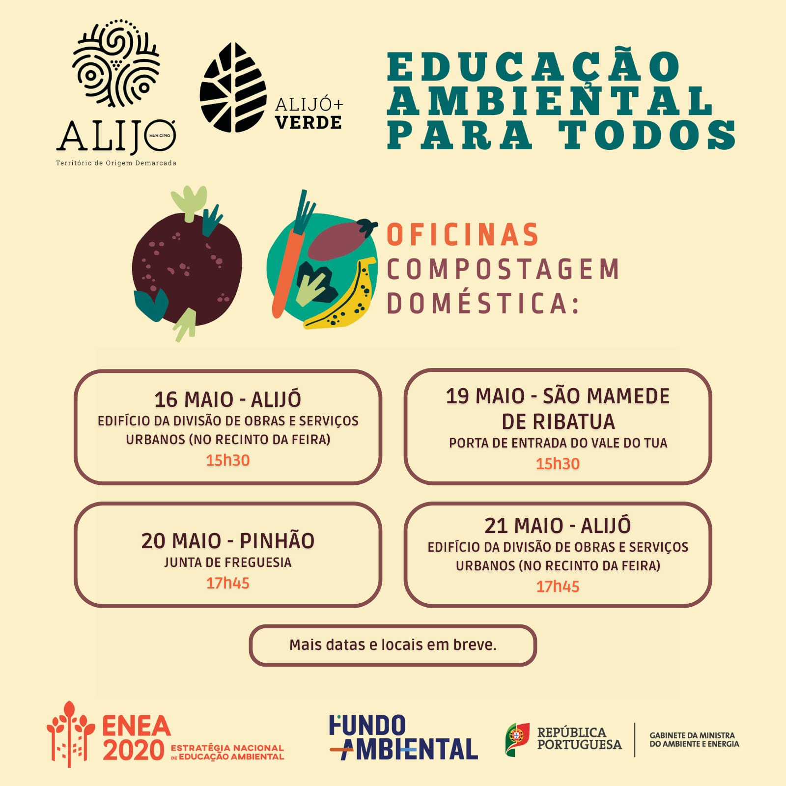 Oficinas de Compostagem Doméstica abertas à população