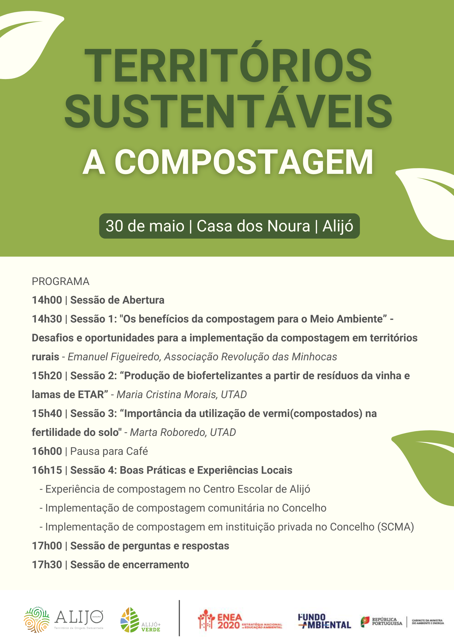 Município promove Seminário “Territórios sustentáveis: A compostagem” a 30 de maio