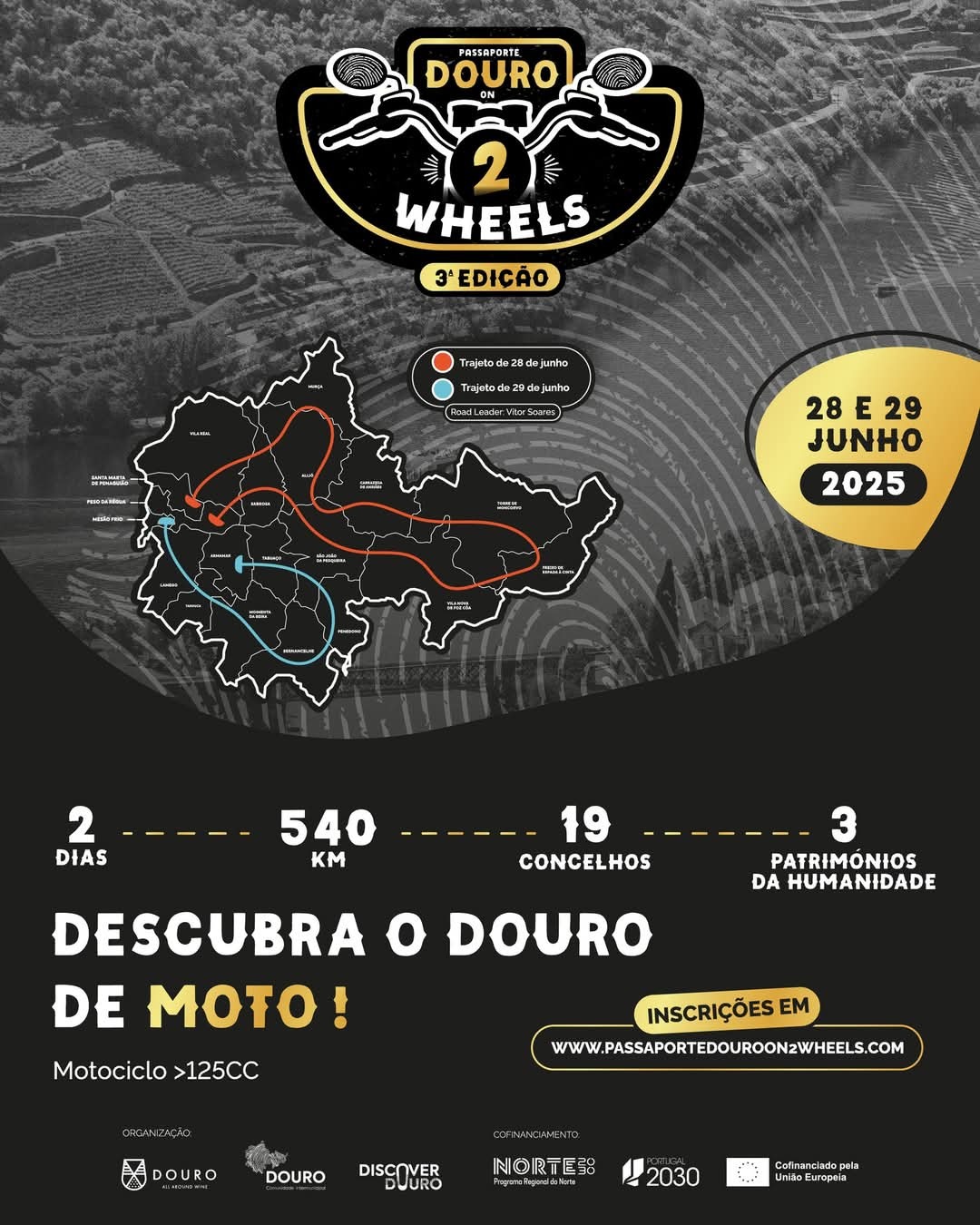 3ª edição “Passaporte Douro On2Wheels”: Inscrições abertas até 10 de junho
