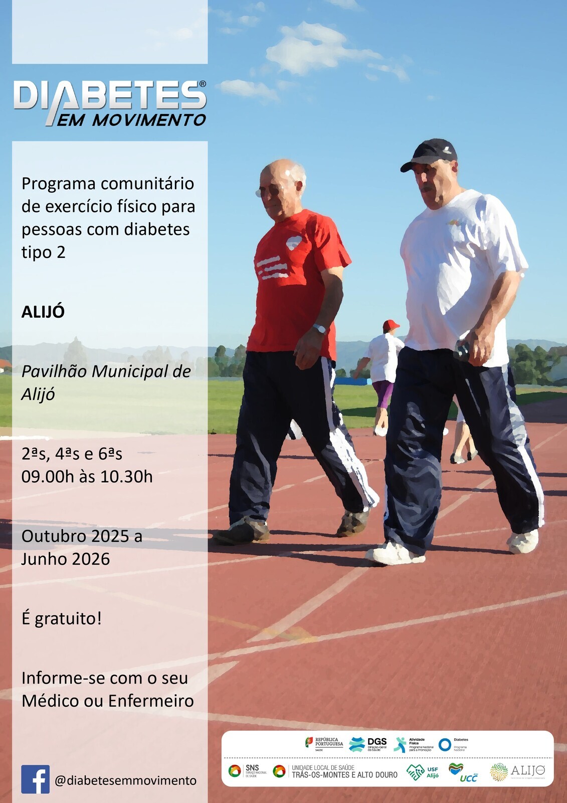 Diabetes em Movimento: programa comunitário de exercício físico em Alijó