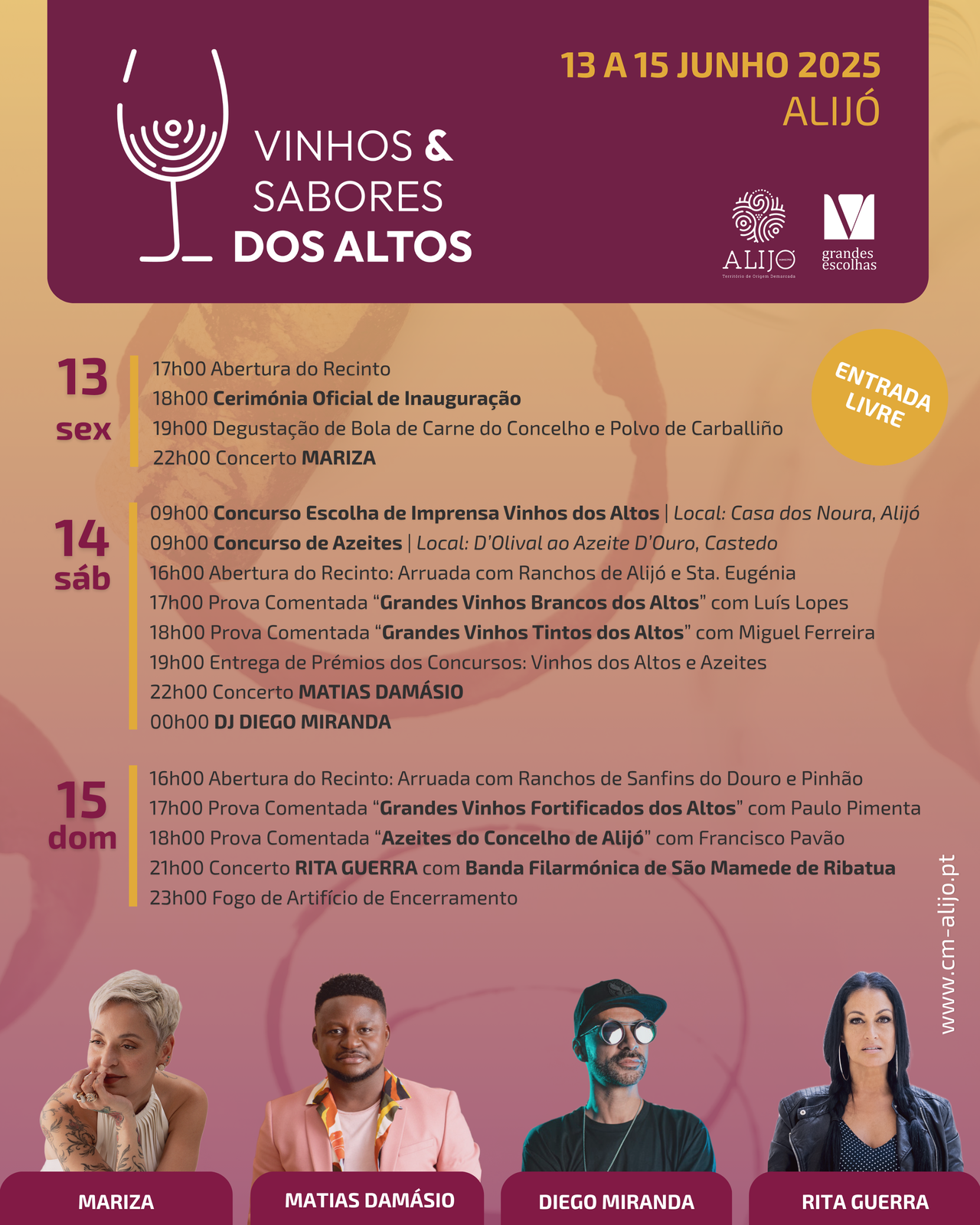 Feira dos Vinhos e Sabores dos Altos: começa hoje e mostra o melhor de Alijó até domingo