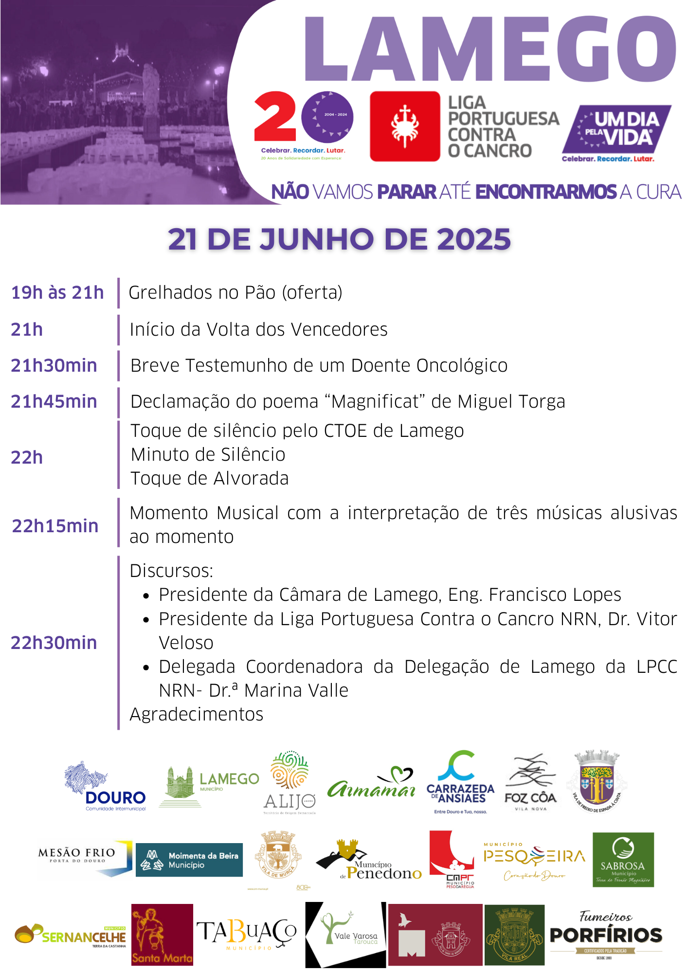 Liga Portuguesa Contra o Cancro: Município associa-se à iniciativa “Um Dia Pela Vida”