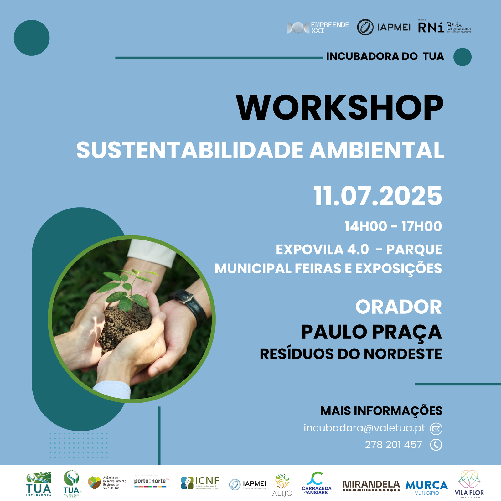 Inscrições abertas: Workshops dedicados à sustentabilidade ambiental e cultural