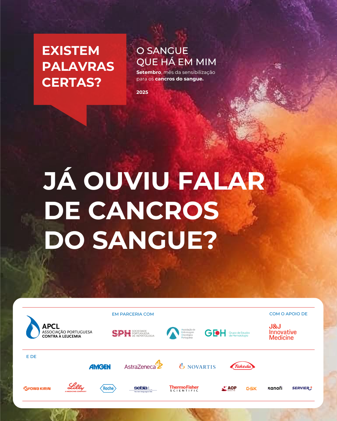 Divulgação externa: Campanha nacional de sensibilização para os cancros de sangue