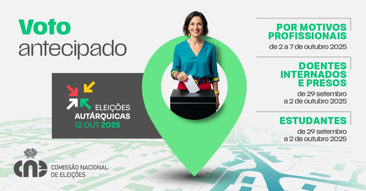 Eleições Autárquicas 2025: Voto antecipado