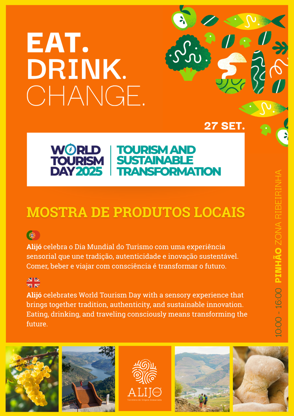 Dia Mundial do Turismo: Mostra de Produtos Locais no Pinhão