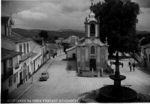 20 Foto antiga da envolvente ao Pl&aacute;tano de Alij&oacute; - Autor desconhecido