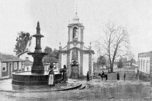 24 Foto antiga da envolvente ao Pl&aacute;tano de Alij&oacute; - Autor desconhecido